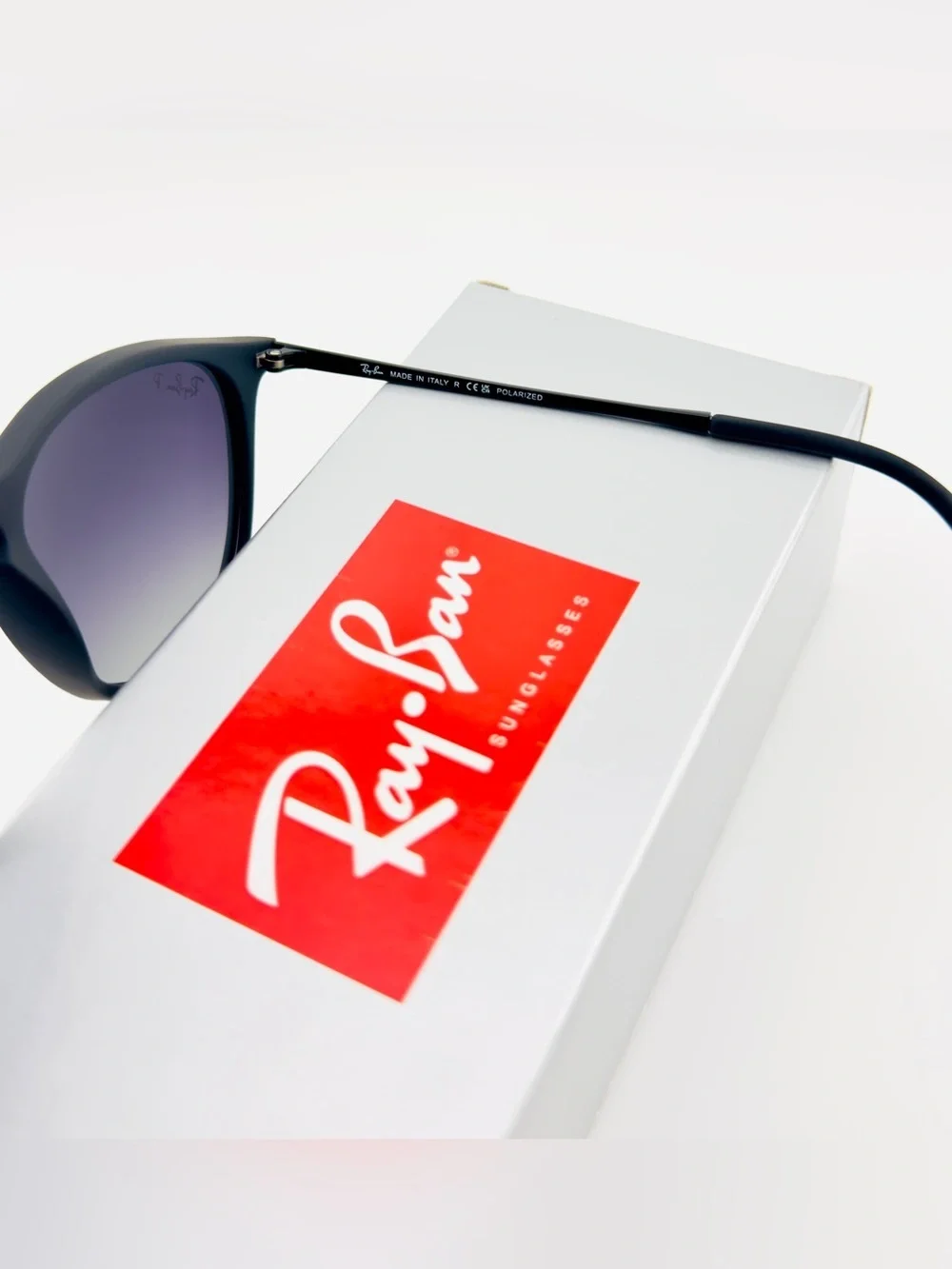 Ray-Ban Erika Women Sunglasses RB4171 Matte black Frame Gradient Gray Lenses